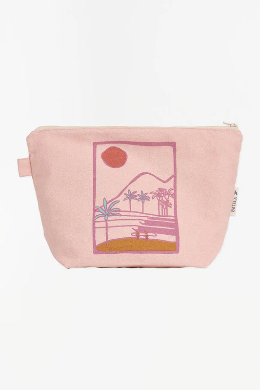 Estuche en elgodón canvas motivos surferos