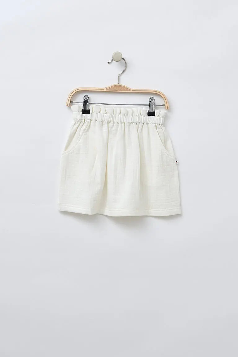 White gauze skirt 100% cotton
