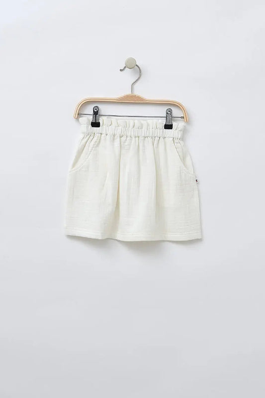 White gauze skirt 100% cotton