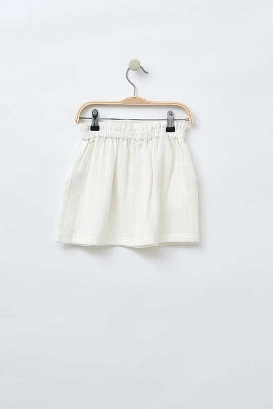 White gauze skirt 100% cotton