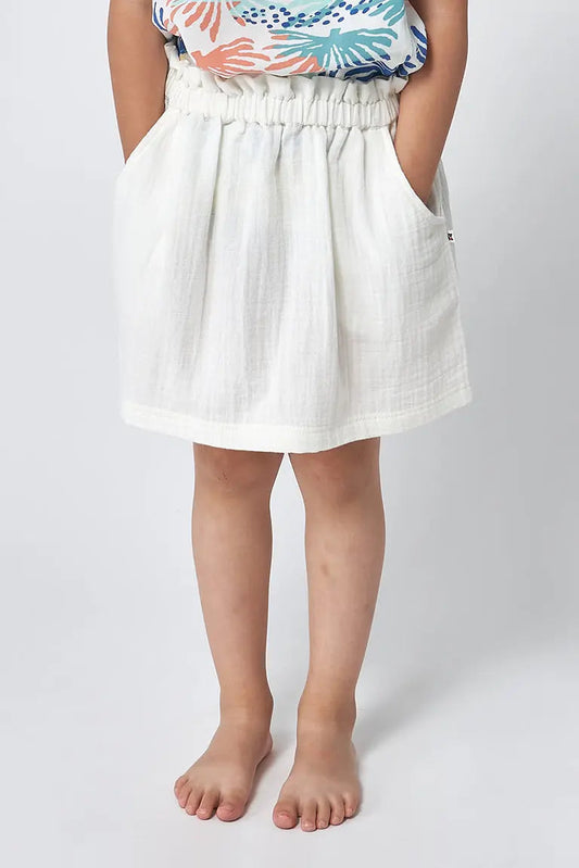 White gauze skirt 100% cotton
