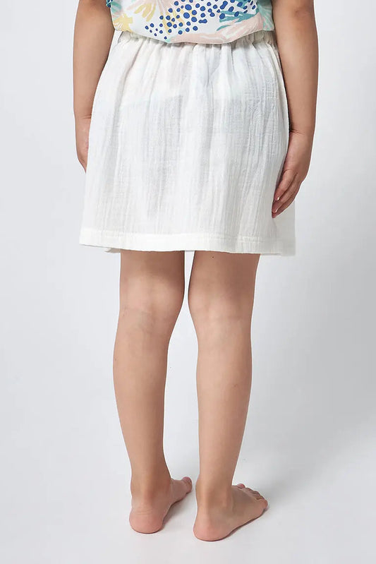 White gauze skirt 100% cotton