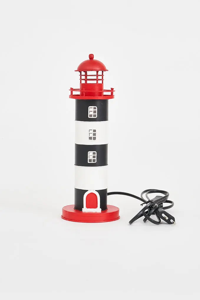 Faro de metal con led 29 cm