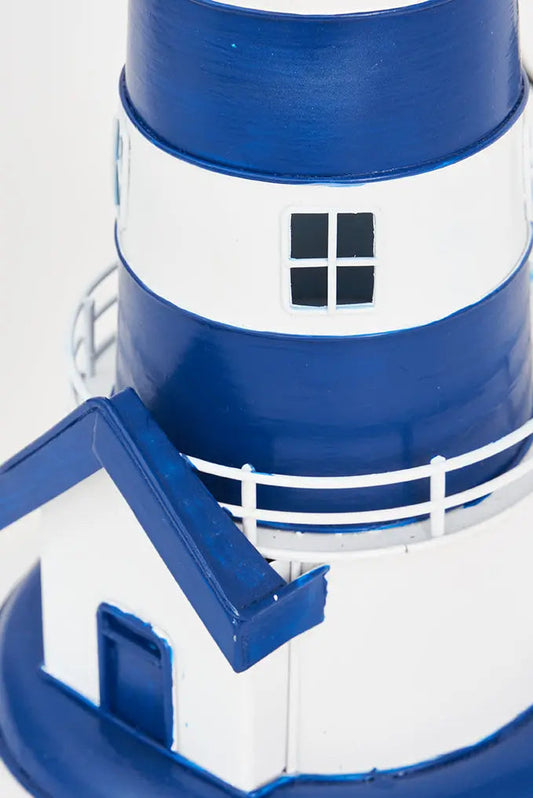 Faro de metal con led 31 cm con caseta