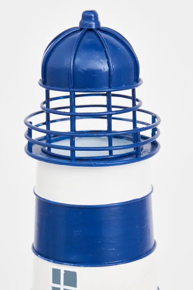 Metal Lighthouse with 31cm LED and Additional Decorative Shed