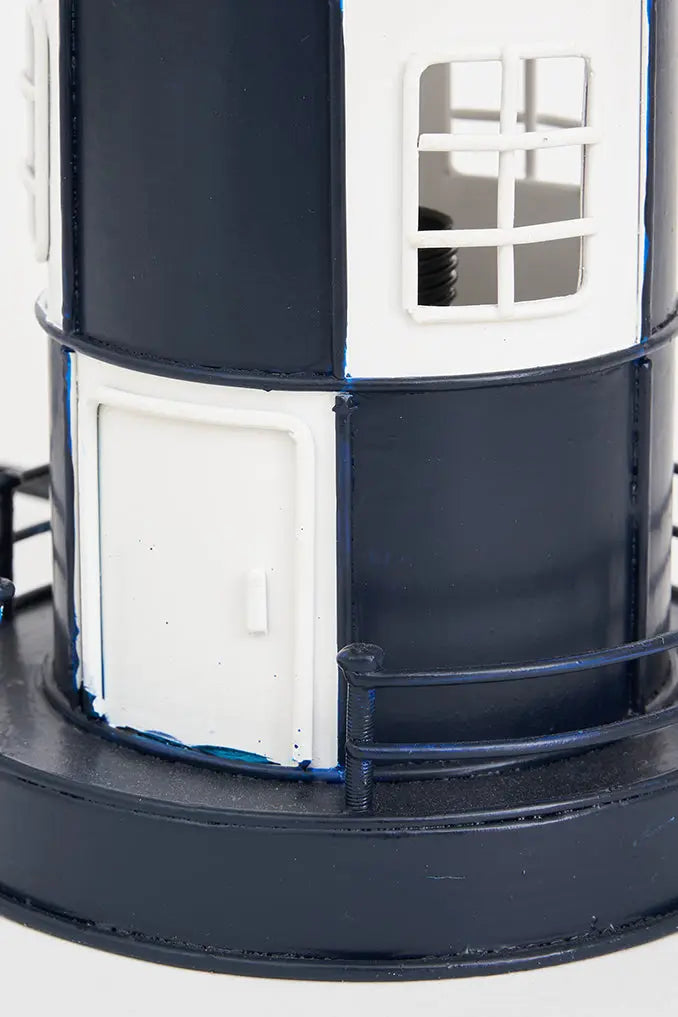 Faro de metal con led 32 cm