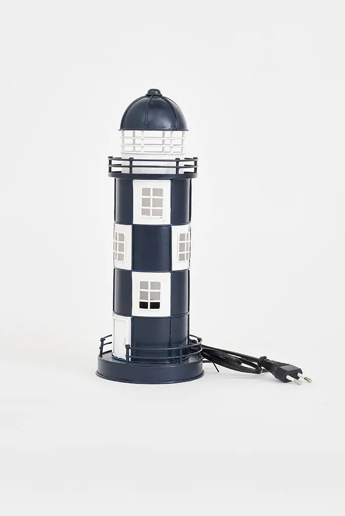 Faro de metal con led 32 cm