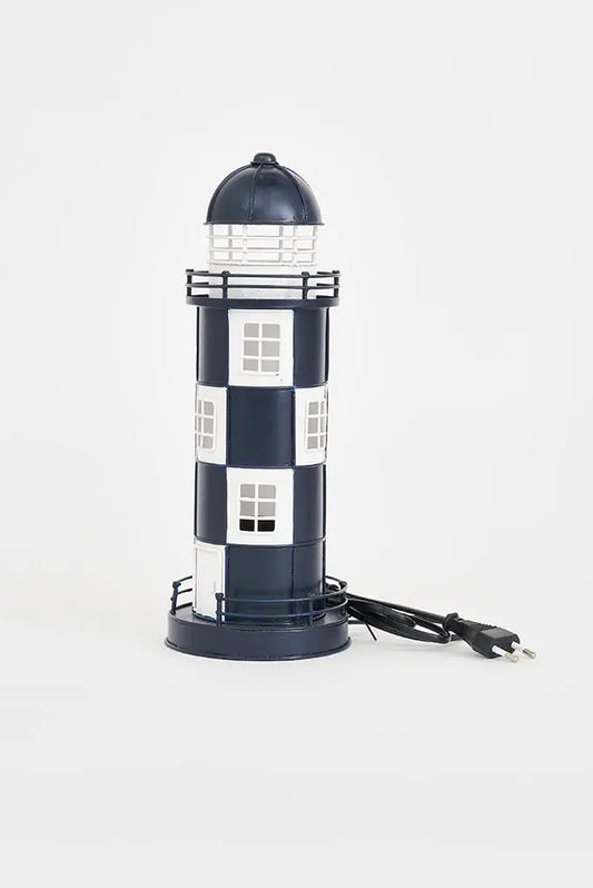 Faro de metal con led 32 cm