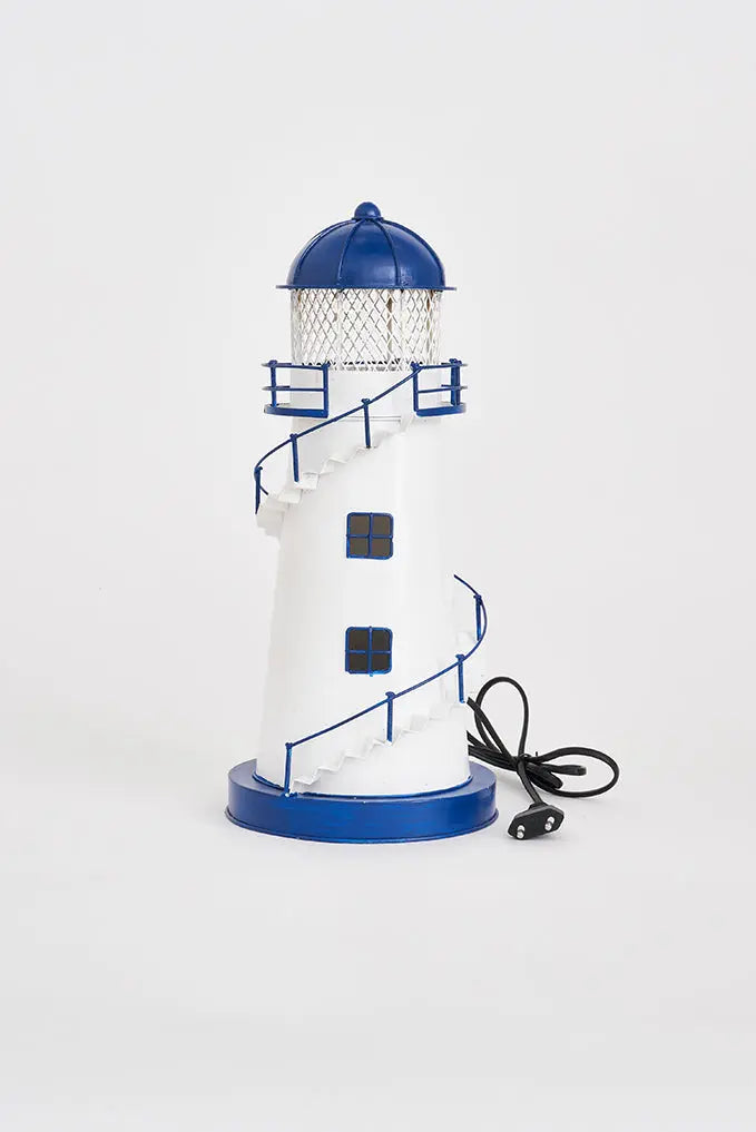 Faro de metal con led 38,5 cm