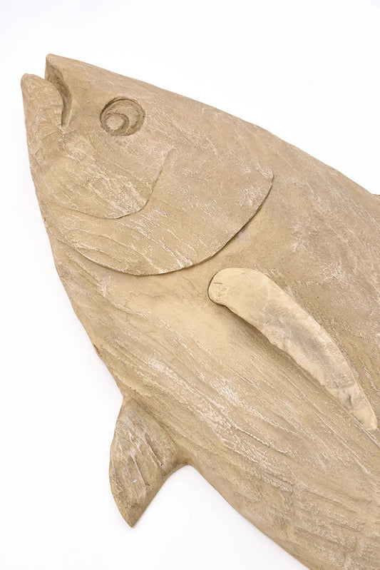 Figura de atún hecha en resina para pared