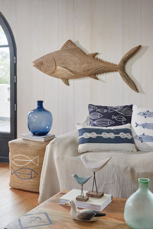 Figura de atún hecha en resina para pared Batela Deco 2025