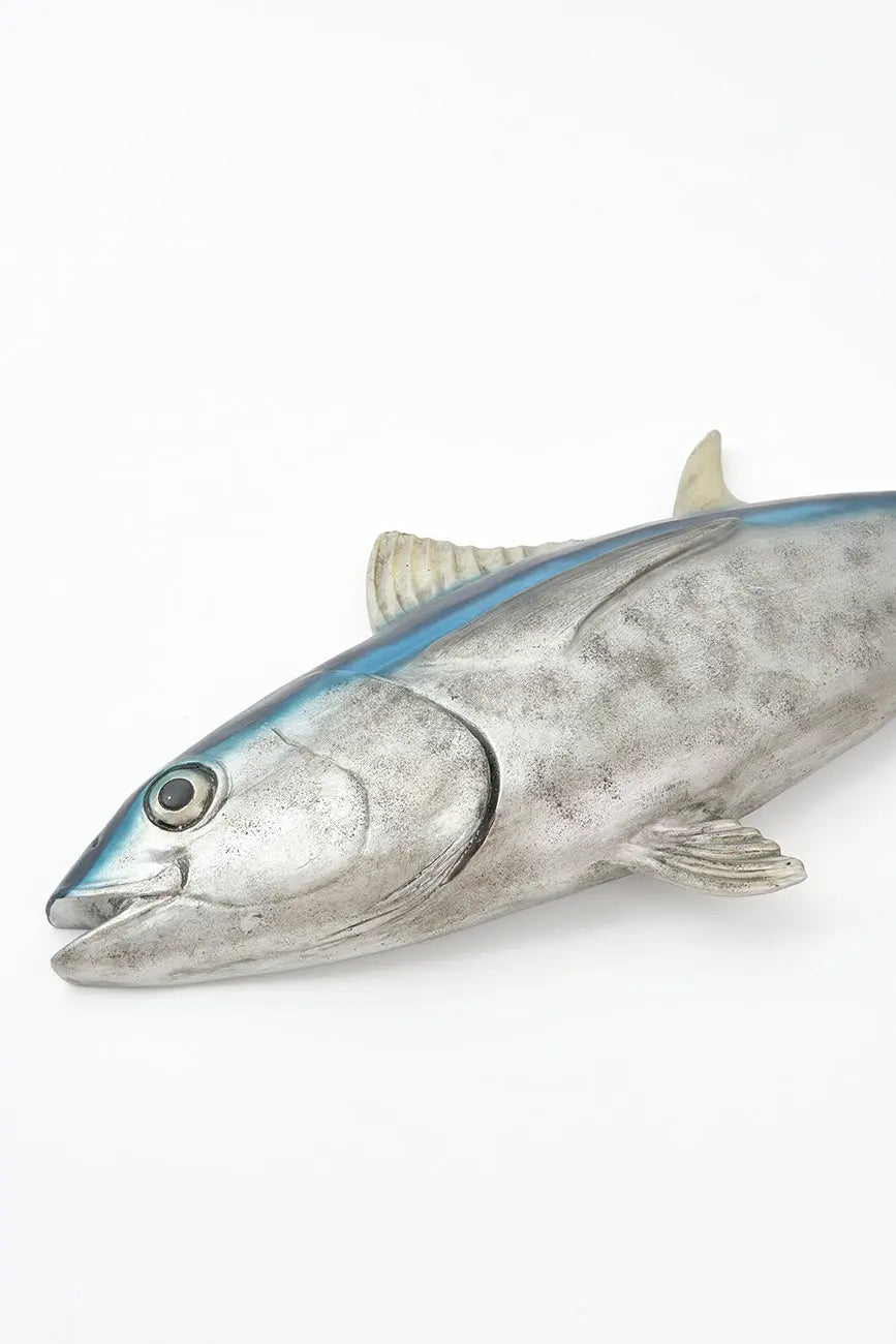 Figura realista de atún hecha en resina para pared