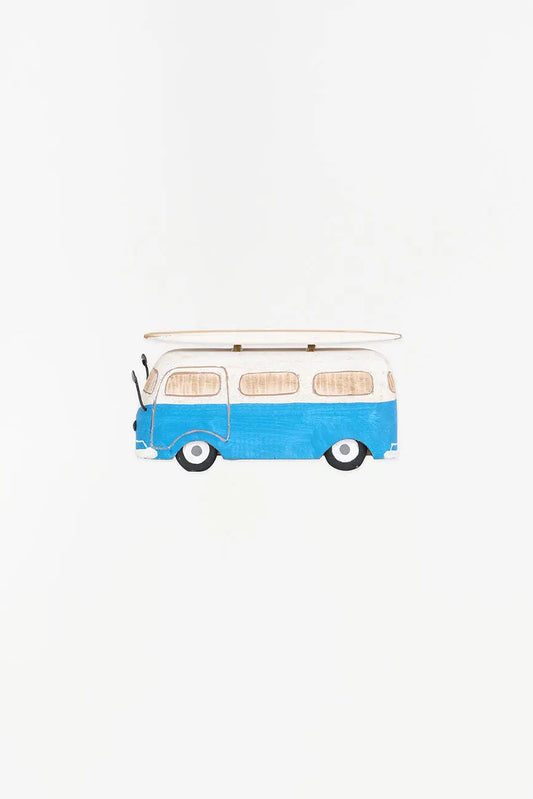 Furgoneta surfera de madera