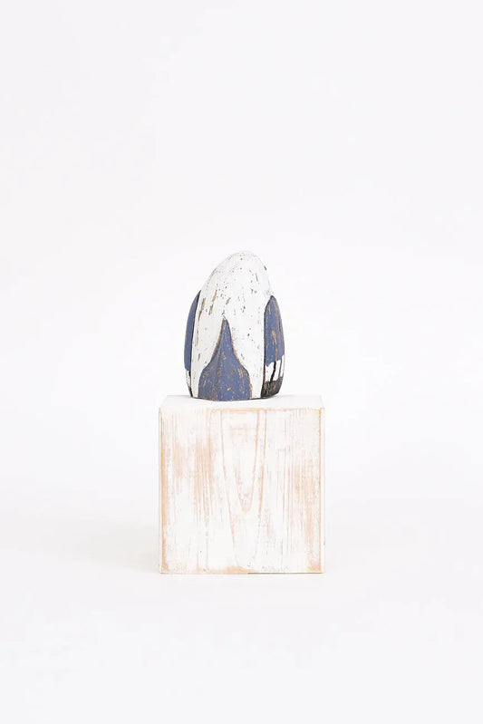 Gaviota de madera con patas de cuerda, pequeña