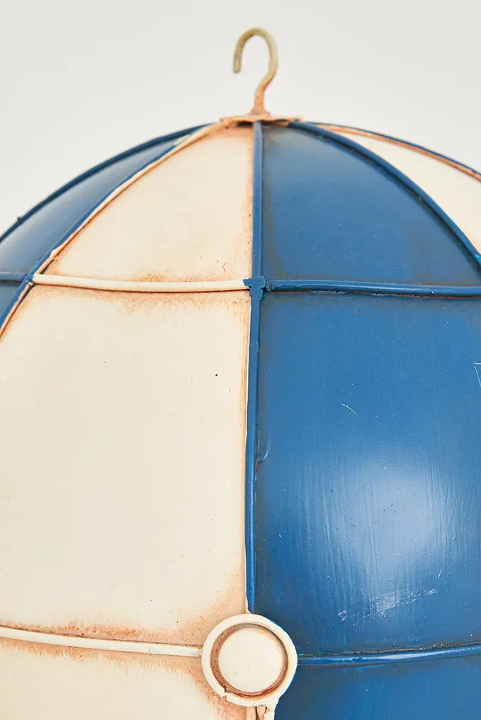 Globo con barca de metal grande para colgar