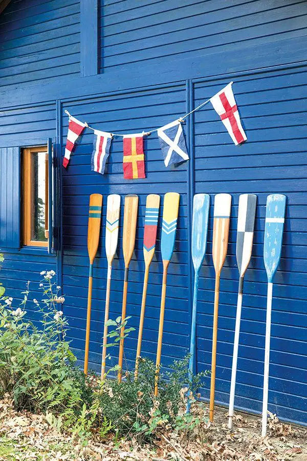 Guirnalda de banderas envejecidas. Codigo int. señales - Batela