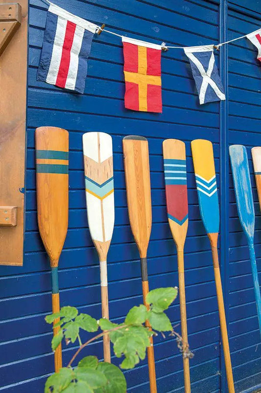 Guirnalda de banderas envejecidas. Codigo int. señales - Batela