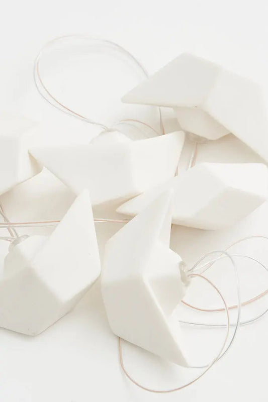 Guirnalda de farolillos con barcos en resina