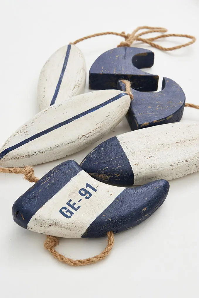 Guirnalda tablas de surf de madera