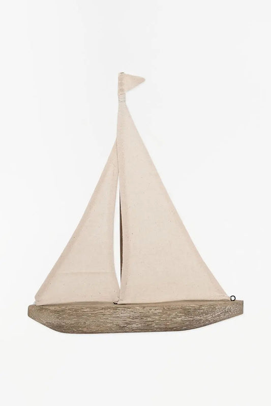 Velero de madera y tela grande - D1761 Batela