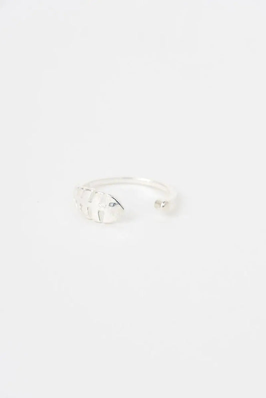 Anillo de plata 925 con forma de espina de pez