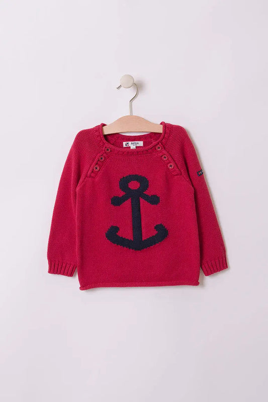 Navy estiloko jertsea