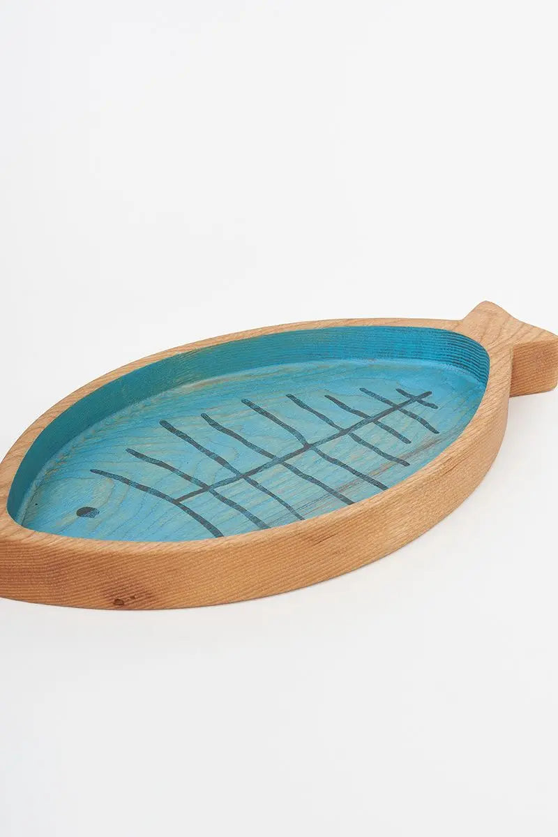 Bandeja de madera pez Batela