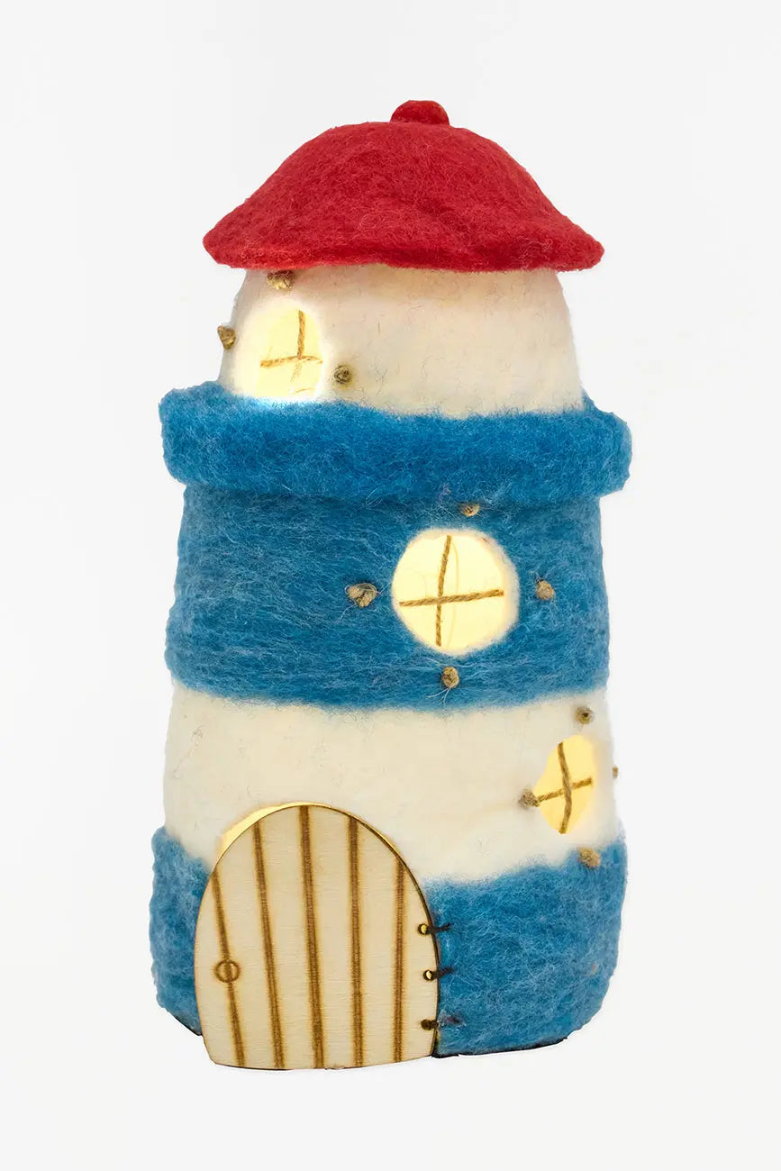 Colgante lámpara navideña en fieltro forma de FARO