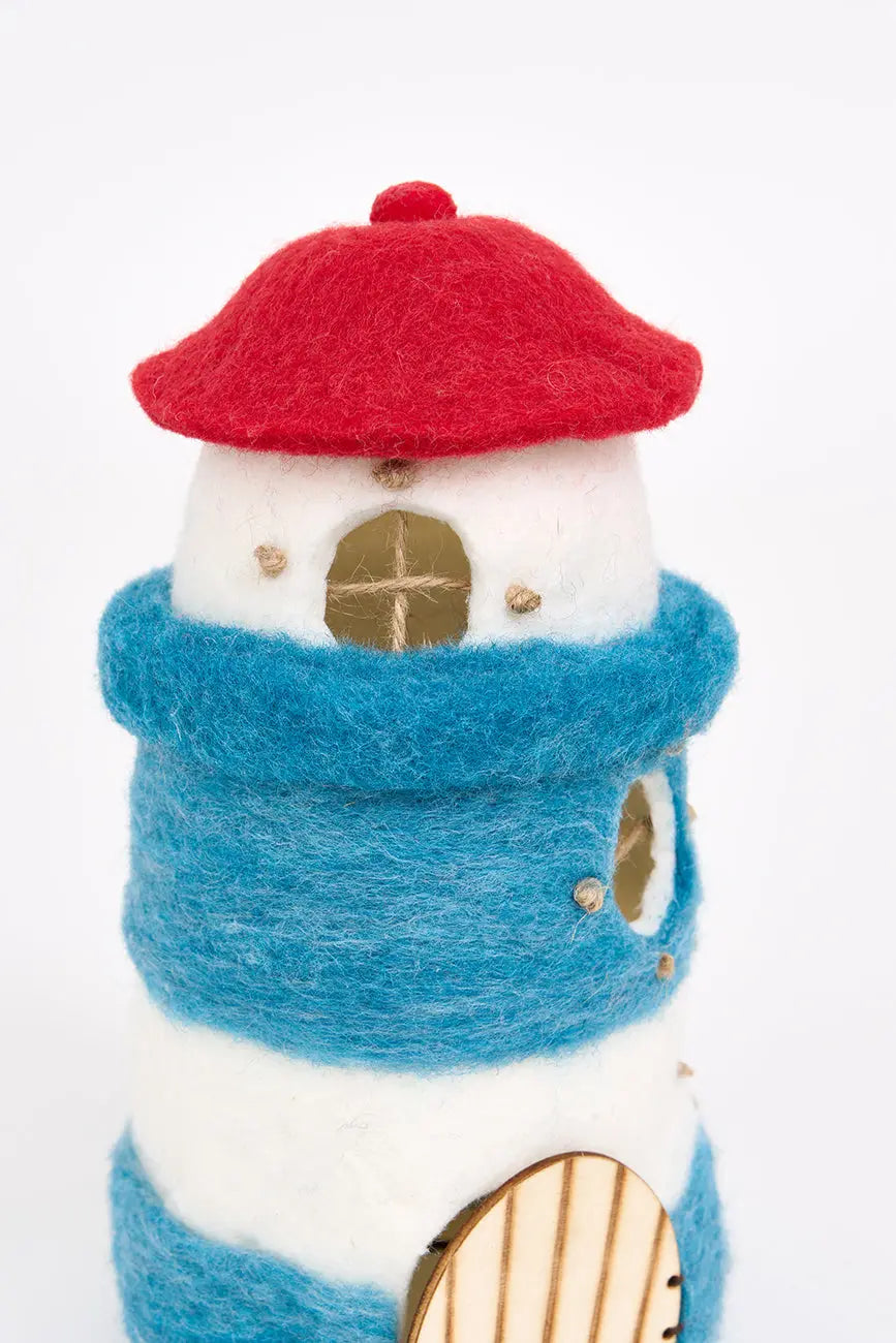 Colgante lámpara navideña en fieltro forma de FARO