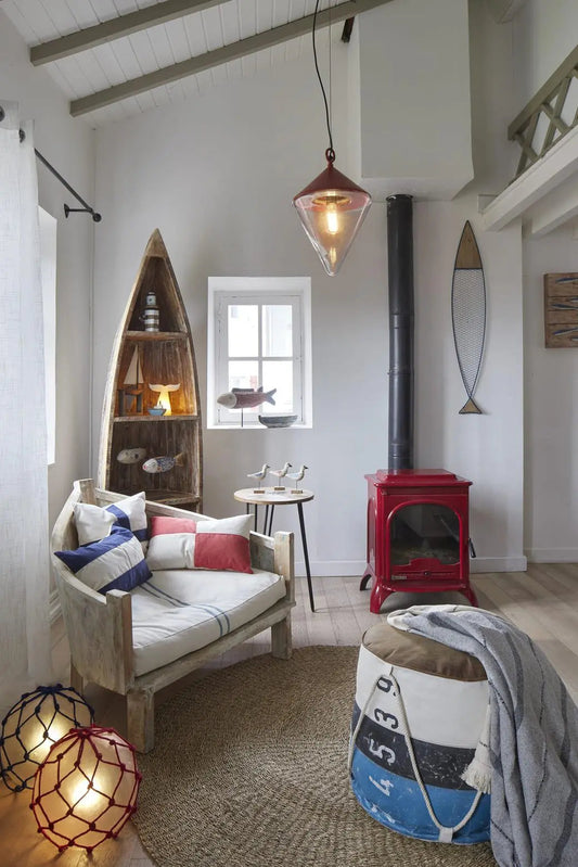 Lámpara Boya con red azul 28 cm - D1310 Batela