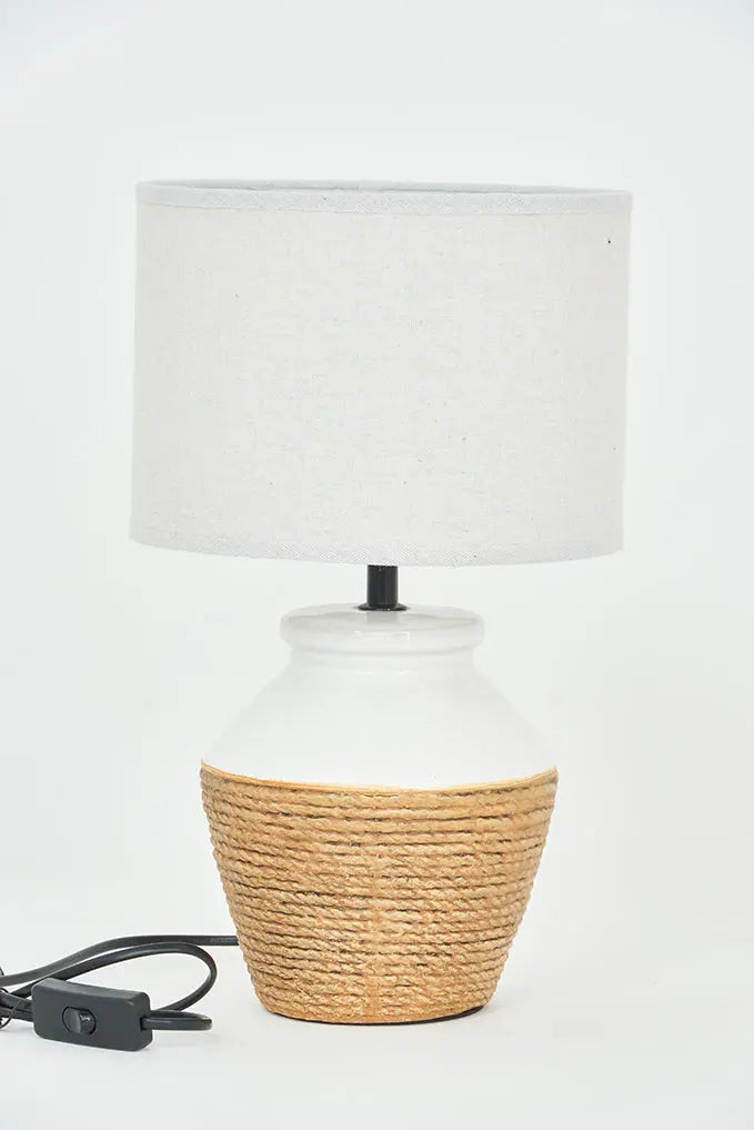 Lámpara de cerámica cuerda 23cm x 39 cm