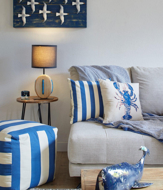 Lámpara de madera y cuerda - D2197B Decoración Náutica Batela