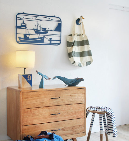 Lámpara de mesa cuadrada forma de boya - D2200 Decoración Náutica Batela