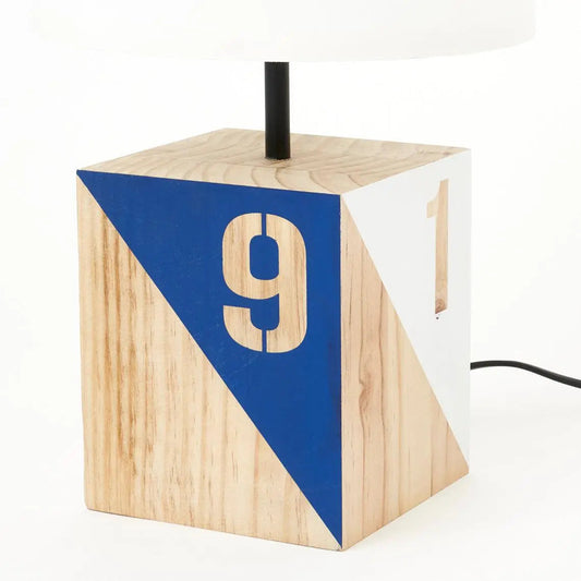 Lámpara de mesa cuadrada forma de boya - D2200 Decoración Náutica Batela