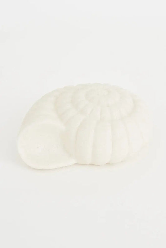 Lámpara en resina con forma de caracola