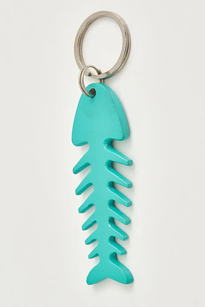 Fishbone keychain