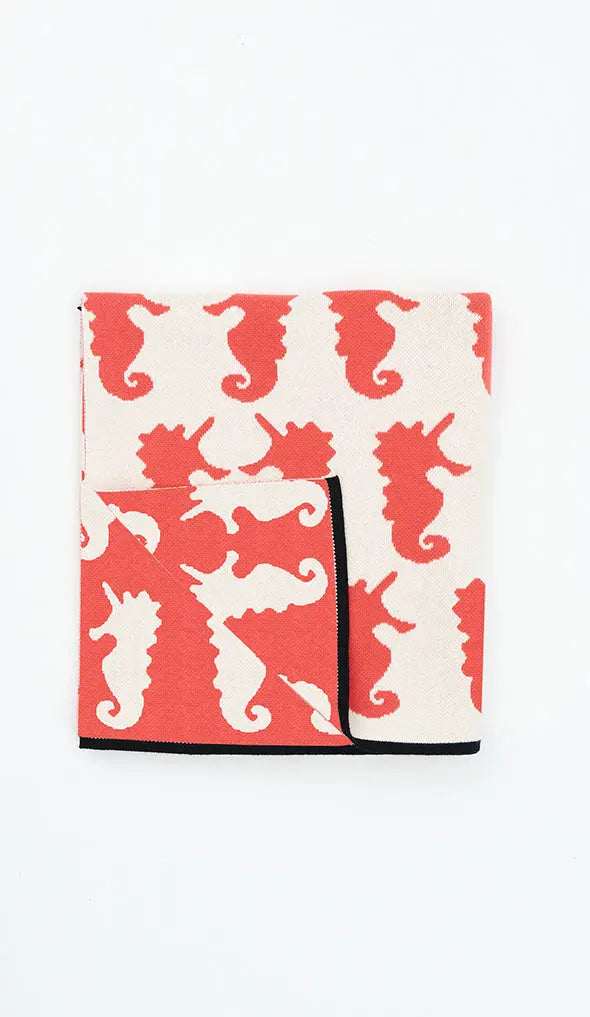 Manta con caballitos de mar Batela Deco 2024