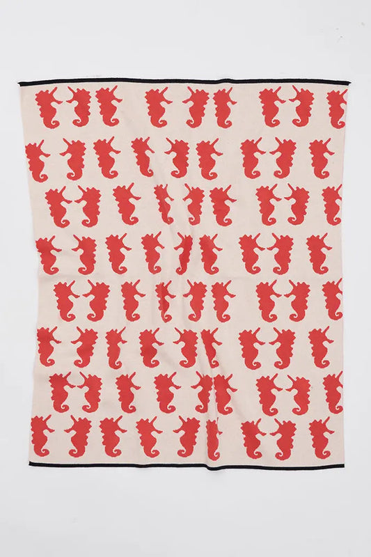 Manta con caballitos de mar Batela Deco 2024