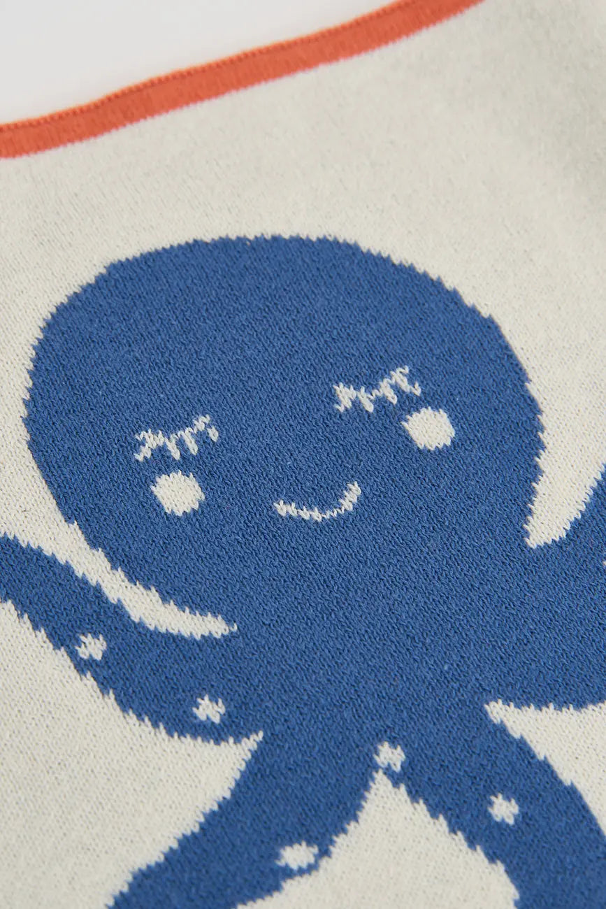 Manta con pulpos en algodón