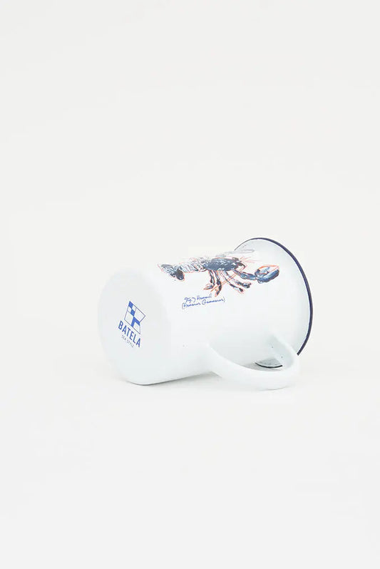 Mug largo en metal esmaltado con langosta Batela Deco 2024