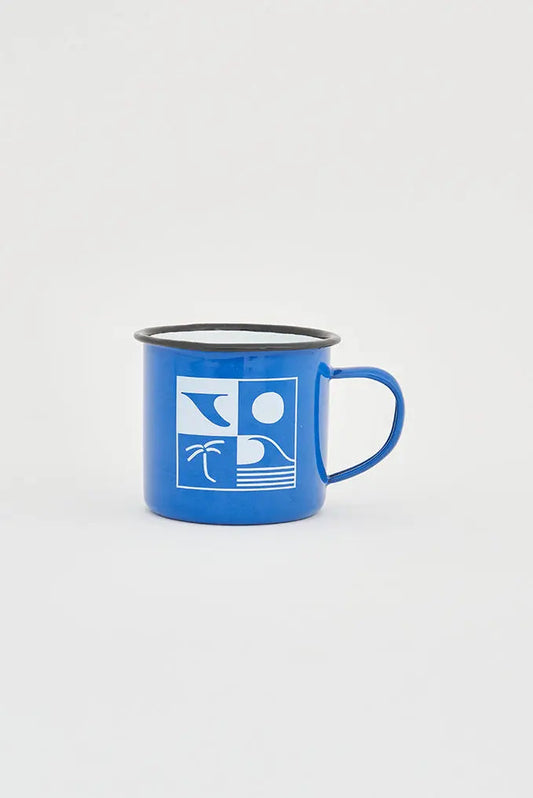 Mug mediana con ambiente surfero en metal Batela Deco 2024