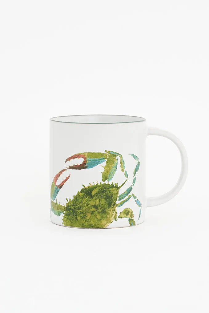 Mug o taza en cerámica con cangrejo