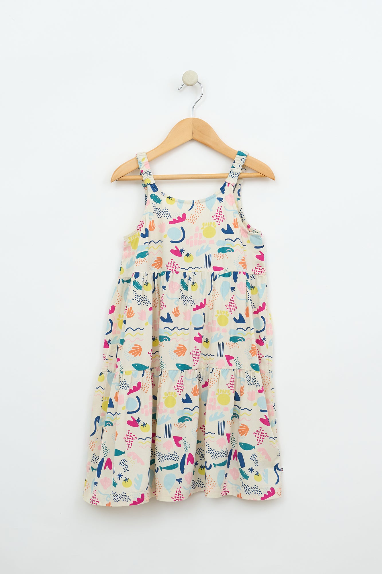 Vestido de tirantes estampado