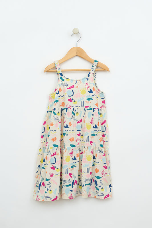 Vestido de tirantes estampado