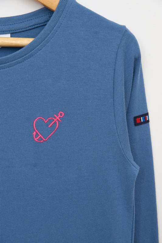 T-shirt à manches longues avec des cœurs