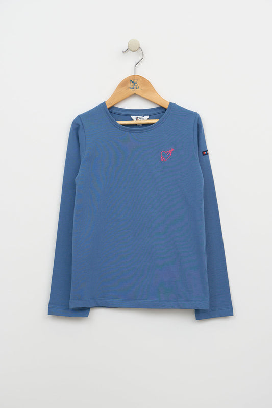 T-shirt à manches longues avec des cœurs