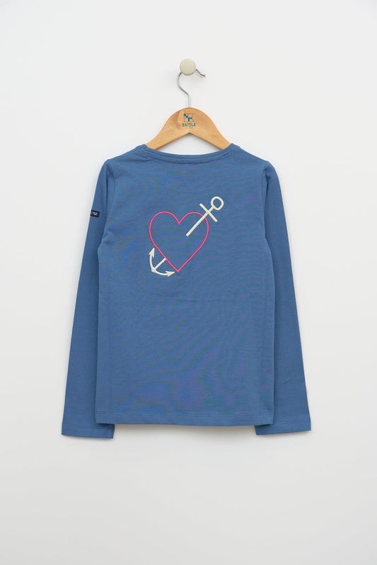 T-shirt à manches longues avec des cœurs