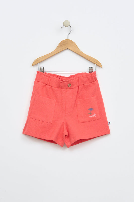 Textured woven beach shorts