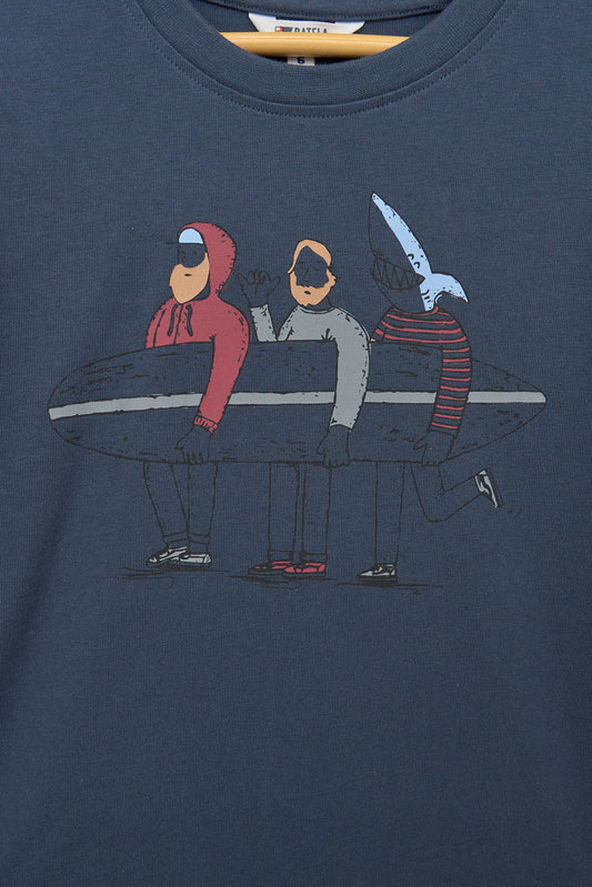 T-shirt à manches longues avec motif de surf