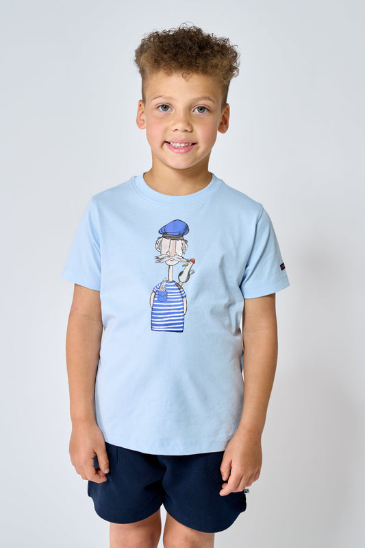 Camiseta marinero y gaviota unisex